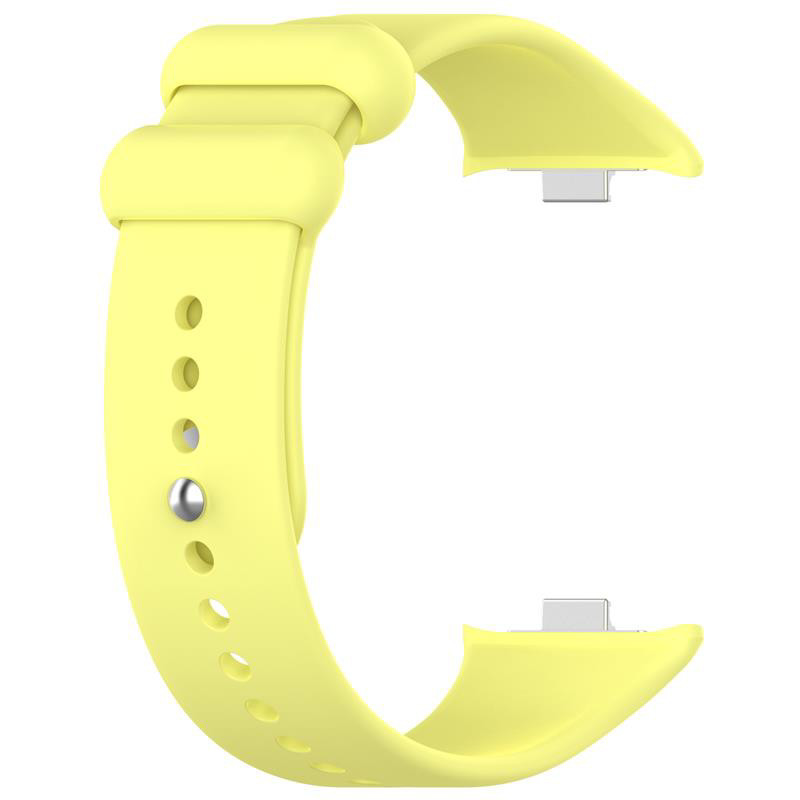 Obrazek Pasek Silikonowy Mi Band 8 Pro / 9 Pro (6), YELLOW / ŻÓŁTY