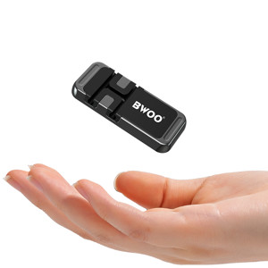 Obrazek BWOO magnetyczny uchwyt samochodowy z organizerem na kable ZJ117 czarny