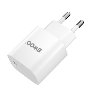 Obrazek BWOO ładowarka sieciowa PD CDA159 USB-C + kabel USB-C - Lightning 20W biał