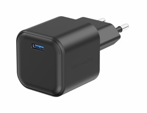 Obrazek Ładowarka sieciowa SWISSTEN GaN 1xUSB-C PD 20W BLACK