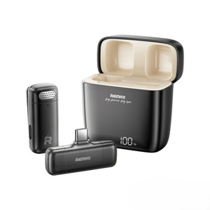 Obrazek MIKROFON REMAX K13 NA KLIPSIE USB-C BLACK