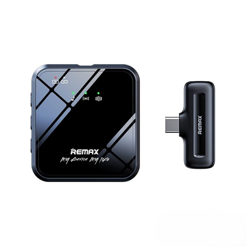 Obrazek MIKROFON REMAX K11 NA KLIPSIE USB-C BLACK