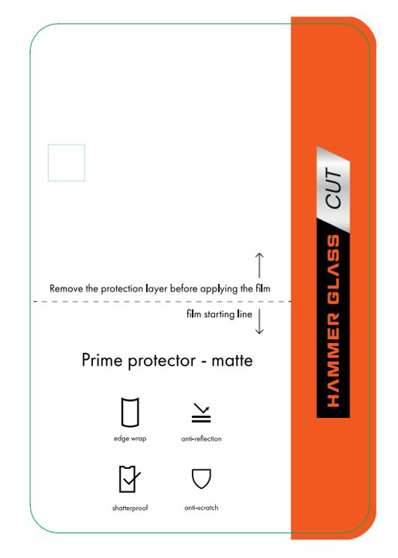 Obrazek HAMMER GLASS FOLIA PRIME PROTECTOR MATTE 5szt