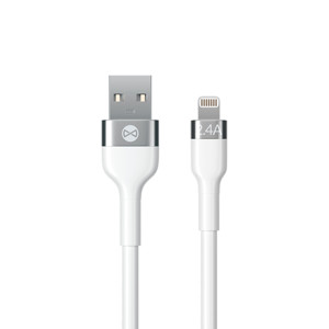 Obrazek Forever kabel Flexible USB - Lightning 1,0 m 2,4A biały