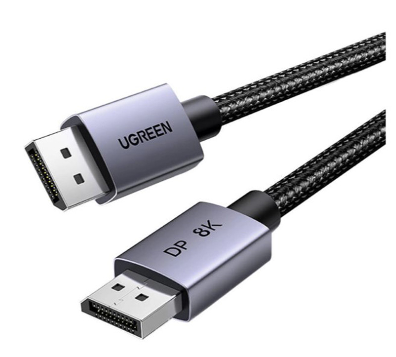 Obrazek Ugreen kabel DisplayPort DP120 1.4 1m czarny