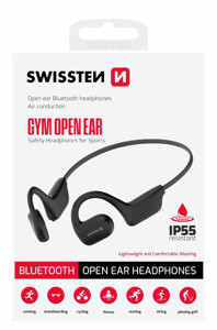Obrazek SŁUCHAWKI SWISSTEN Bluetooth GYM OPEN EAR Black