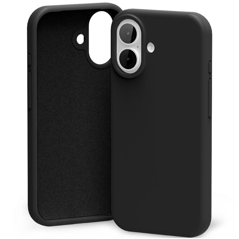 Obrazek Mercury Silicon Case iPhone 17 (6.1), BLACK / CZARNY