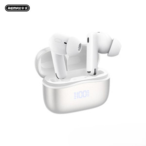 Obrazek Słuchawki Bluetooth REMAX TWS JZ01 Bluetooth 5.4 ANC ENC WHITE