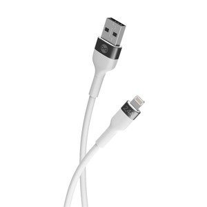Obrazek Forever kabel Flexible USB - Lightning 1,0 m 2,4A biały