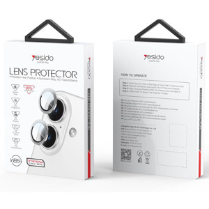 Obrazek Yesido Lens Protector WB54 iPhone 16 / 16 Plus, BLUE / NIEBIESKI