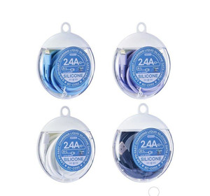 Obrazek KABEL REMAX LEYA SERIES RC-C093 2.4A USB/MICRO USB 1M WHITE