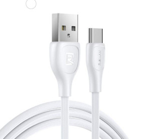 Obrazek KABEL TYPE-C REMAX LESU PRO BIAŁY RC-160a 1M 2.1A