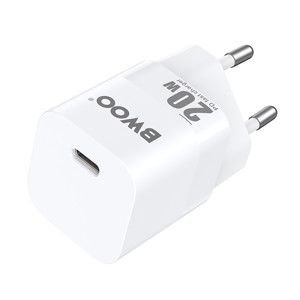 Obrazek BWOO ładowarka sieciowa PD CDA155 USB-C 20W biała
