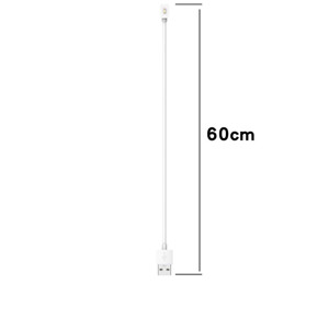 Obrazek Ładowarka USB Mi Band / Smart Band 9 / 8 / 8 PRO, WHITE / BIAŁY, 60cm