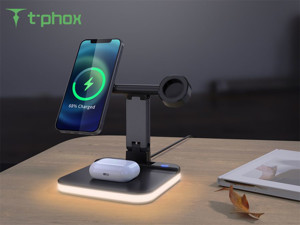 Obrazek Ładowarka INDUKCYJNA 5w1 MAGNETIC WIRELESS CHARGER BLACK