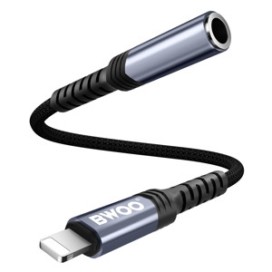 Obrazek BWOO adapter AUX 3.5mm - Lightning czarny BZ48