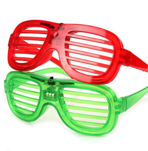Obrazek ŚWIECĄCE OKULARY LED GREEN / ZIELONY