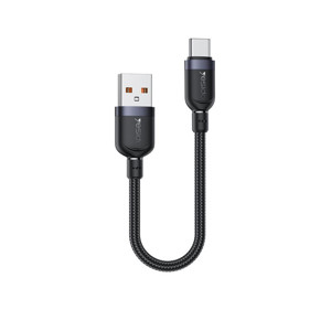 Obrazek Yesido Kabel CA131C 18W USB-Type-C 0.3m 2.4A, BLACK / CZARNY