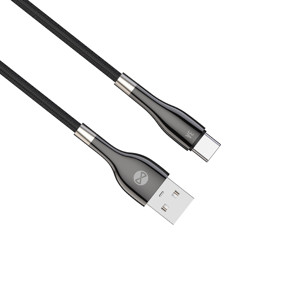 Obrazek Forever kabel Sleek USB - USB-C 1,0 m 3A czarny