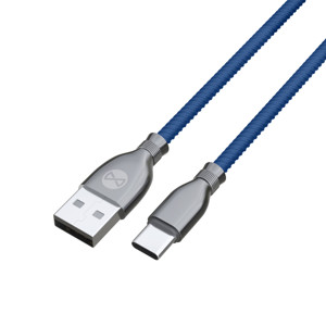 Obrazek Forever kabel Tornado USB - USB-C 1,0 m 3A granatowy
