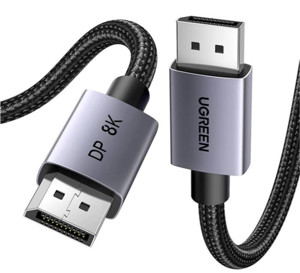 Obrazek Ugreen kabel DisplayPort DP120 1.4 1m czarny