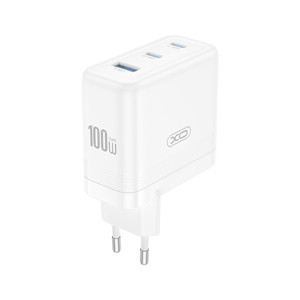 Obrazek XO ładowarka sieciowa CE35 PD 100W 2xUSB-C 1xUSB BIAŁA