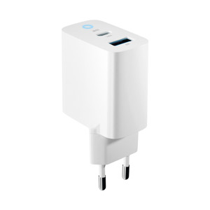 Obrazek Forever ładowarka sieciowa GaN PD QC TC-06-33AC 1x USB-C 1x USB 33W biała