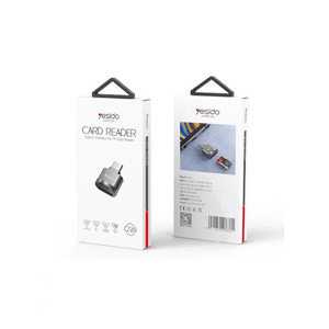 Obrazek Yesido GS19 Czytnik Kart OTG Type-C - Micro SD, BLACK / CZARNY