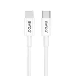 Obrazek BWOO ładowarka sieciowa PD CDA159 USB-C + kabel USB-C - USB-C 20W biała
