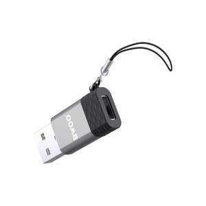 Obrazek BWOO adapter USB-C - USB szary OTG BZ-38