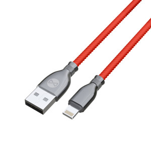 Obrazek Forever kabel Tornado USB - Lightning 1,0 m 3A czerwony