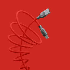 Obrazek Forever kabel Tornado USB - Lightning 1,0 m 3A czerwony