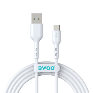 Obrazek BWOO kabel USB - USB-C 1m 3A biały BO-X172C