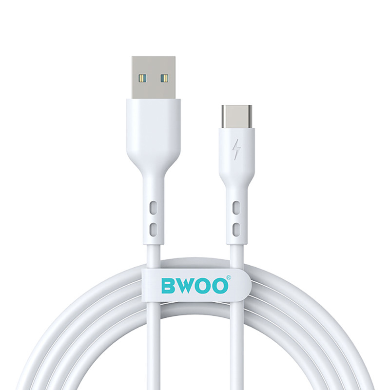 Obrazek BWOO kabel USB - USB-C 1m 3A biały BO-X172C