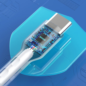 Obrazek BWOO kabel USB - USB-C 1m 3A biały BO-X172C