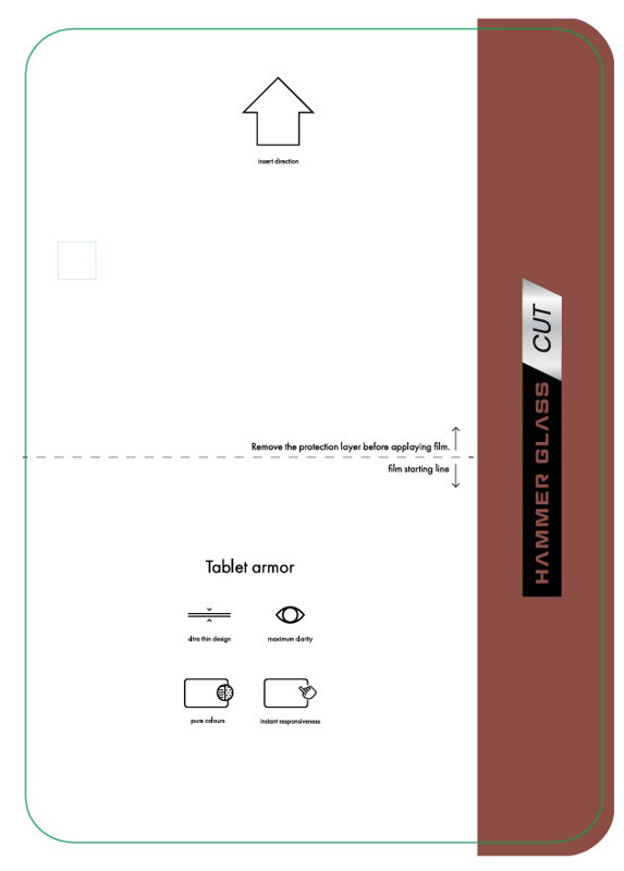 Obrazek HAMMER GLASS FOLIA TABLET ARMOUR 5szt do 11,9cal