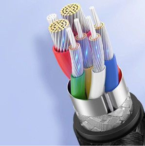 Obrazek Ugreen kabel US316 USB-C/USB-C 480Mb/s FCP 100W 5A 2m szary