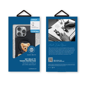 Obrazek Etui Zuck Bear EVERLEY MAGSAFE IPHONE 16 BLACK / CZARNY