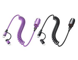 Obrazek Ładowarka Samochodowa REMAX RUICHY SERIES 45W RCC356 + KABEL LIGHTING/USB-C BLACK