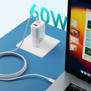 Obrazek BWOO kabel X282 C-C 60W USB-C do USB-C ABS case + TPE