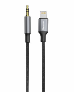 Obrazek KABEL SWISSTEN AUDIO LIGHTNING/JACK 3,5mm 1,5m czarny