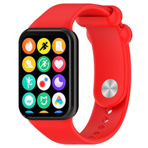 Obrazek Pasek Silikonowy Mi Band 8 Pro / 9 Pro (7), RED / CZERWONY