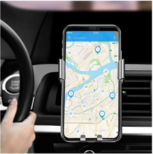 Obrazek Ugreen uchwyt LP130 grawitacyjny na telefon do samochodowej kratki czarny