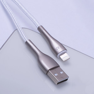 Obrazek Forever kabel Sleek USB - Lightning 1,0 m 2,4A biały