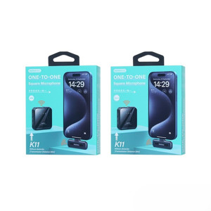 Obrazek MIKROFON REMAX K11 NA KLIPSIE USB-C BLACK