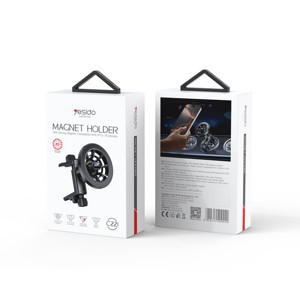 Obrazek Yesido magnetyczny Uchwyt Samochodowy C221 do Kratki, MagSafe, BLACK / CZARNY