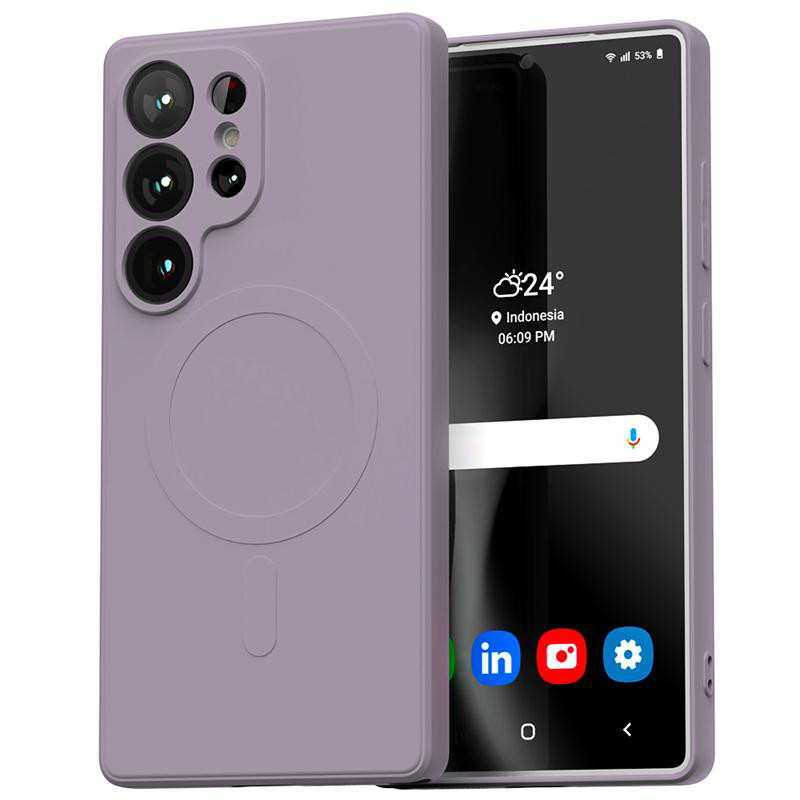 Obrazek Mercury Semi-Silicon Magsafe Samsung S25 Ultra , LILAC PURPLE / LILIOWY FIOLET