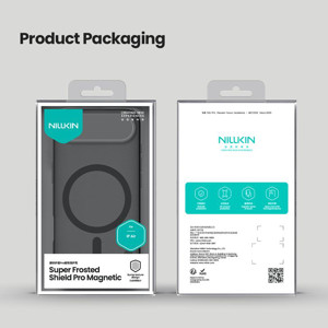 Obrazek NILLKIN super frosted shield PRO MAGNETIC IPHONE 17 AIR, PRZEŹROCZYSTY CZARNY