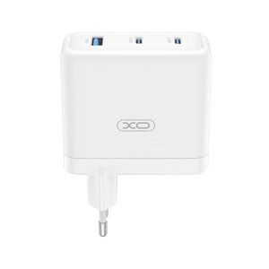 Obrazek XO ładowarka sieciowa CE35 PD 100W 2xUSB-C 1xUSB BIAŁA