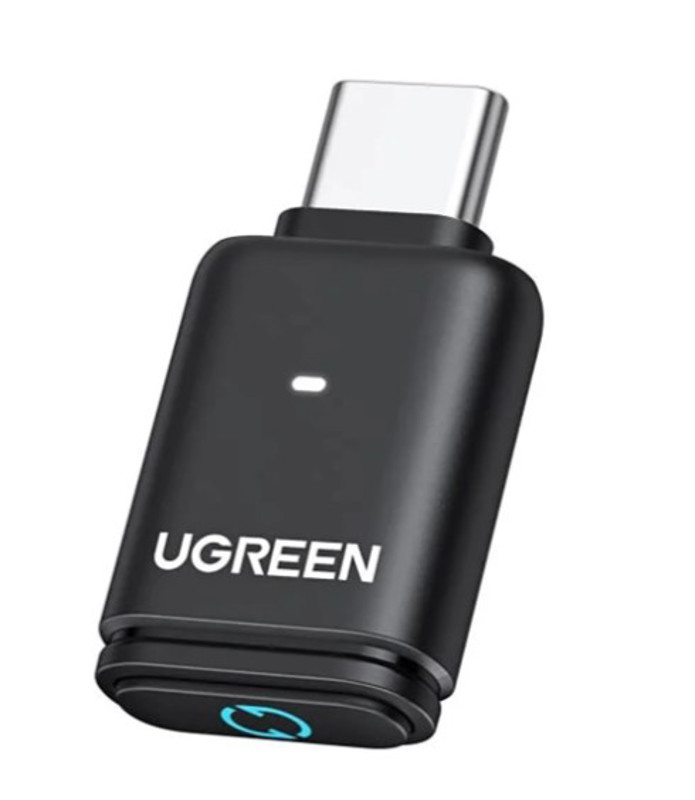 Obrazek Ugreen adapter audio BT501 USB-C aptX TRANSMITER BLUETOOTH 5.3 czarny